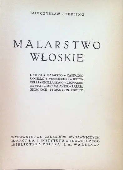 Okazja Malarstwo Włoskie 1938 r.