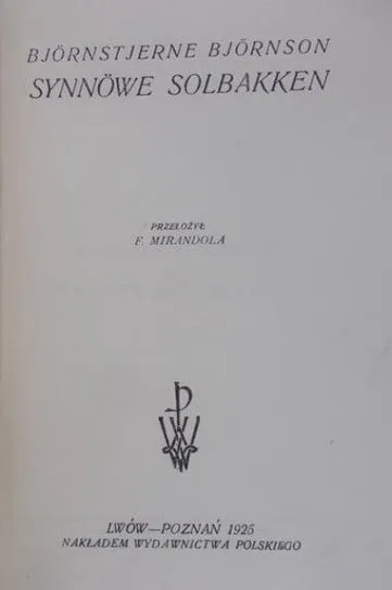 Rabat Synnowe Solbakken 1925 r.