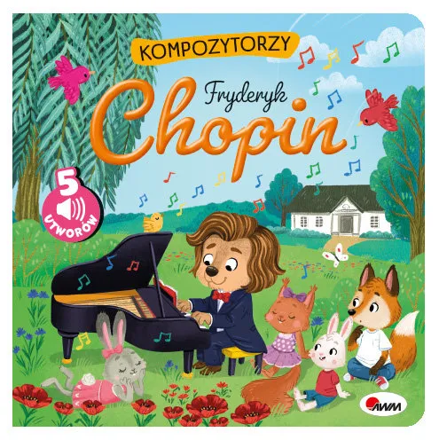Łatwy zwrot Fryderyk Chopin z panelem dźwiękowym. Kompozytorzy