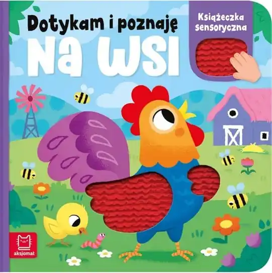 Aksjomat Dotykam i poznaję. Na wsi. Książeczka sensoryczna Cena promocyjna