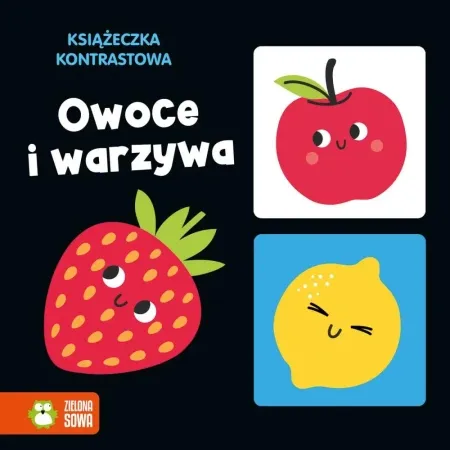 Książeczka kontrastowa. Owoce i warzywa - Natalia Berlik Okazja