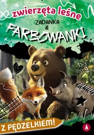 Zwierzęta leśne. Zadanka & farbowanki - Monika Ślizowska Oferta limitowana