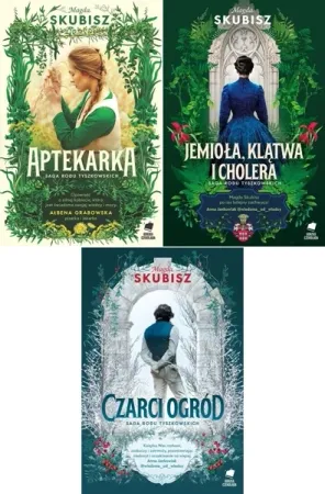 Saga rodu Tyszkowskich Aptekarka + Czarci ogród + Jemioła - Magda Skubisz Wysoka jakość