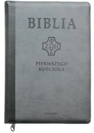 Biblia pierwszego Kościoła z paginat. suwak szary - praca zbiorowa Wysoka jakość